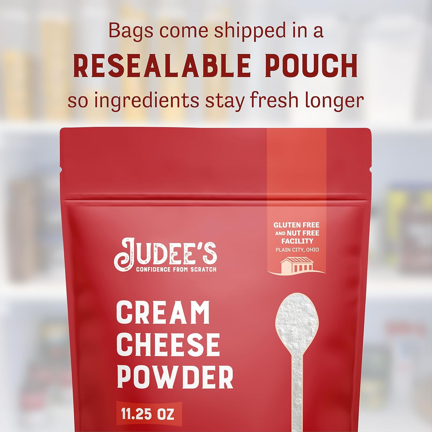Judee'S Powdered Cream Cheese - 11.25 Oz - Delicious And 100% Gluten-Free And Keto-Friendly - Great For Dips, Spreads And Baking - Made From Real Cream Cheese