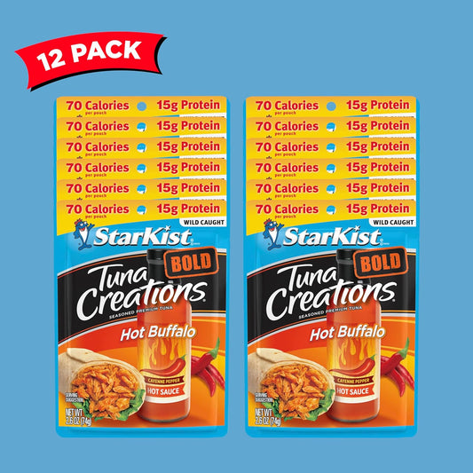 Starkist Tuna Creations Bold Hot Buffalo Style, 2.6 Oz, Pack Of 12