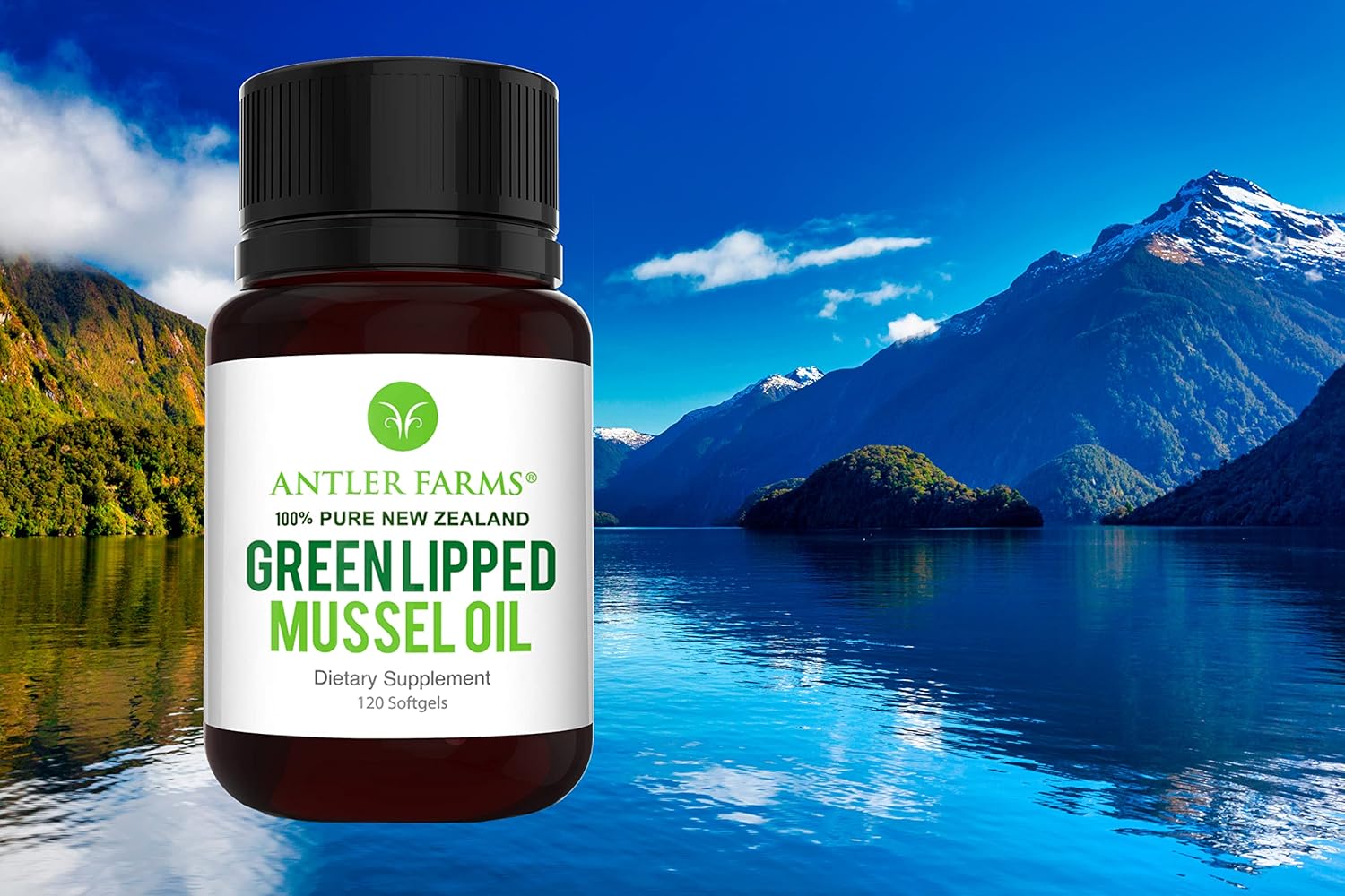 Antler Farms - 100% Pure New Zealand Green Lipped Mussel Oil, Equiv. To 12,500Mg, 120 Softgels - Powerful 125:1 Extract, 2 Month Supply : Health & Household