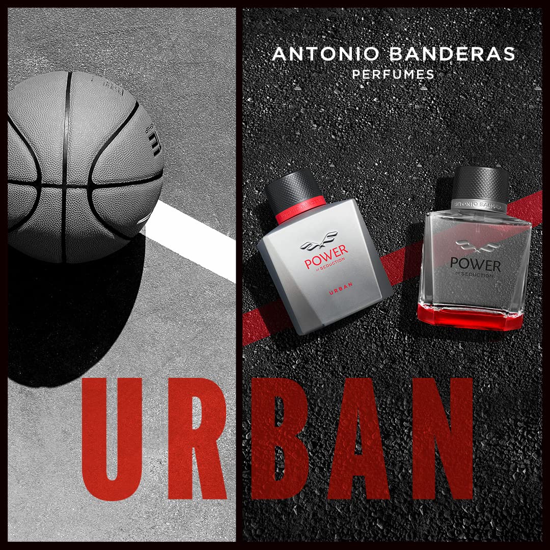 Antonio Banderas Perfumes - Power Of Seduction Urban, Eau De Toilette For Men - Long Lasting - Elegant, Masculine And Sexy Fragance - Citrus, Woody And Vanilla Scent- Ideal For Day Wear - 3.4 Fl Oz : Beauty & Personal Care