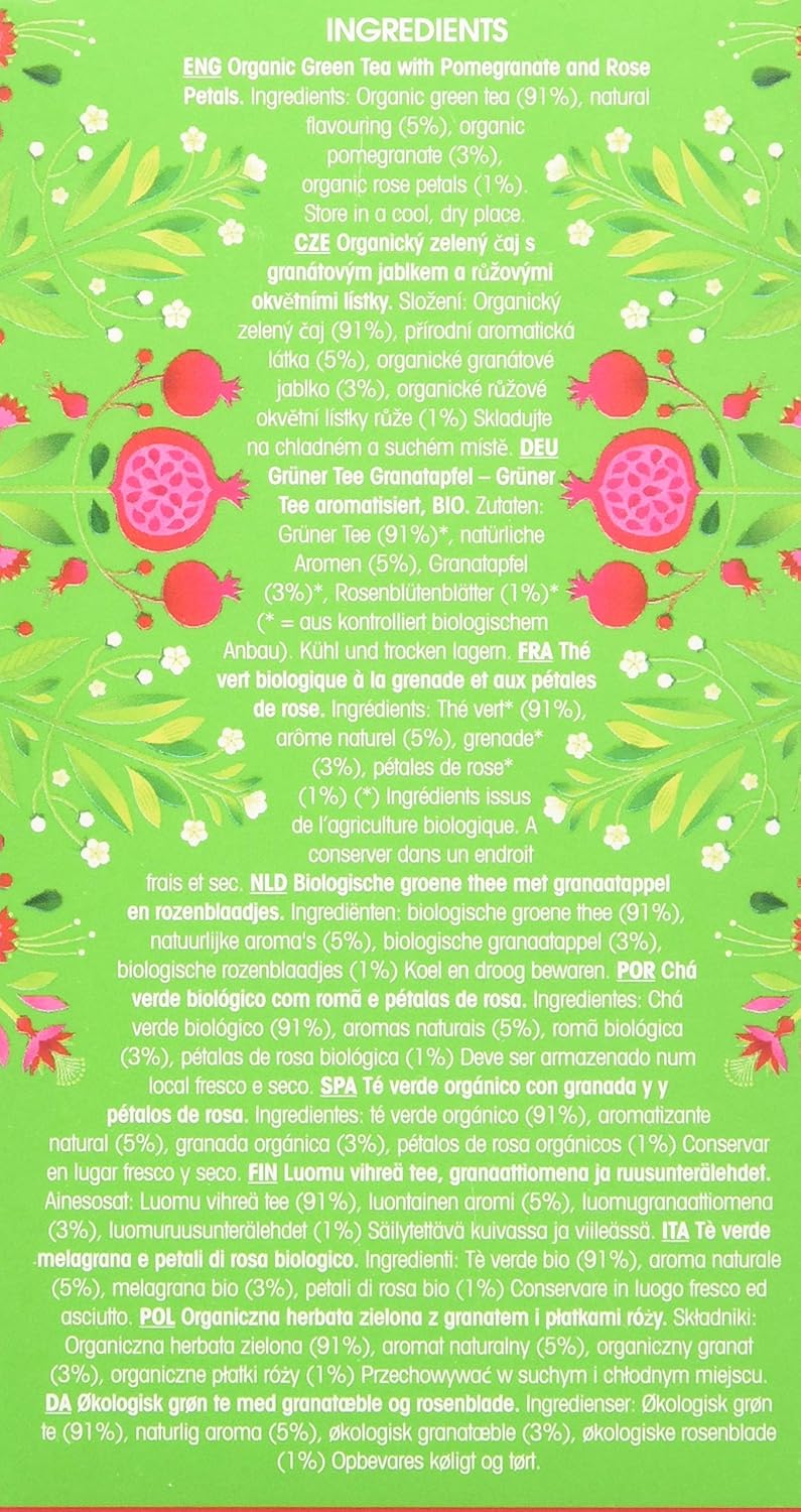 English Tea Shop - Green Tea & Pomegranate : Amazon.co.uk: Grocery