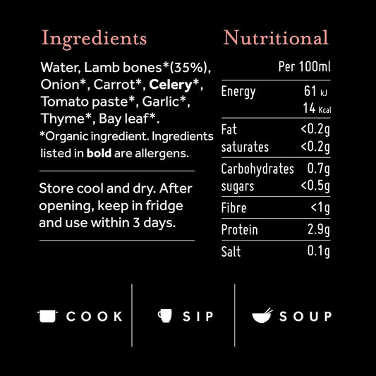 Ossa Organic Lamb Bone Broth Boost - All Natural, Keto/Paleo Cooking With Collagen Protein, 240G