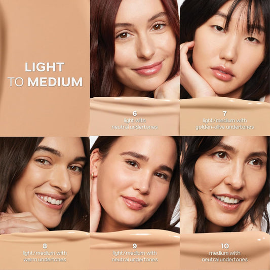 Saie Slip Tint Radiant Cream Concealer & All-Over Face Makeup - Concealer For Dark Circles, Redness & Blemishes - Lightweight Makeup Made With Hydrating Hyaluronic Acid - Shade 7 (0.17 Oz)