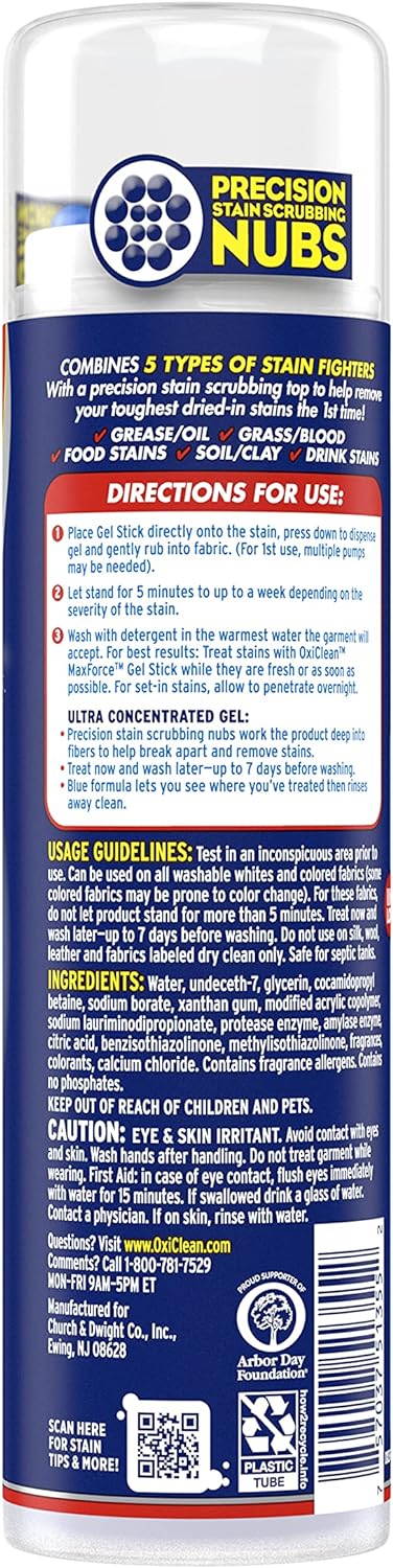 Oxi-Clean 51355 Max Force Gel Stick, 6.2 Oz (Pack Of 12)