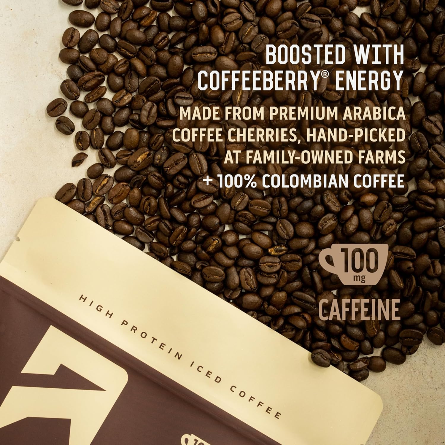 Ascent Iced Coffee Protein Powder - High Protein Coffee Powder, 20 G Protein & 100 Mg Caffeine From Premium Colombian Coffee, Zero Artificial Flavors & Sweeteners - 15 Servings : Health & Household