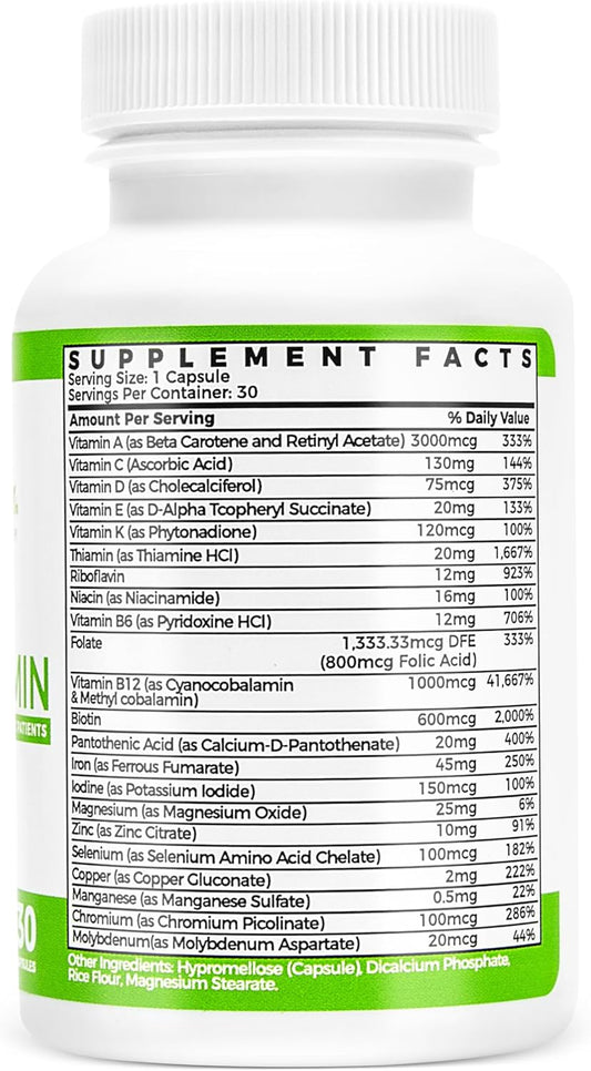 Barislim Once Daily Bariatric Multivitamin Capsule - 45Mg Of Iron - Bariatric Vitamin & Supplement For Post Bariatric Surgery Including Gastric Bypass & Gastric Sleeve | 90 Day Supply