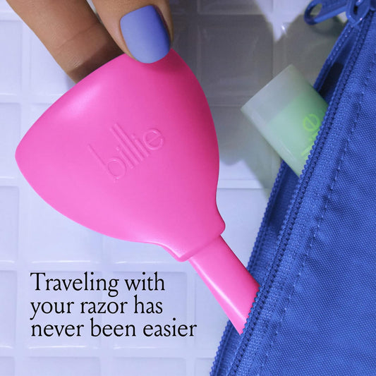 Billie 5-Blade Women’s Razor Travel Case - Take Your Razor To-Go - Magnetic Top - Easy Storage - Portable & Convenient - Malibu