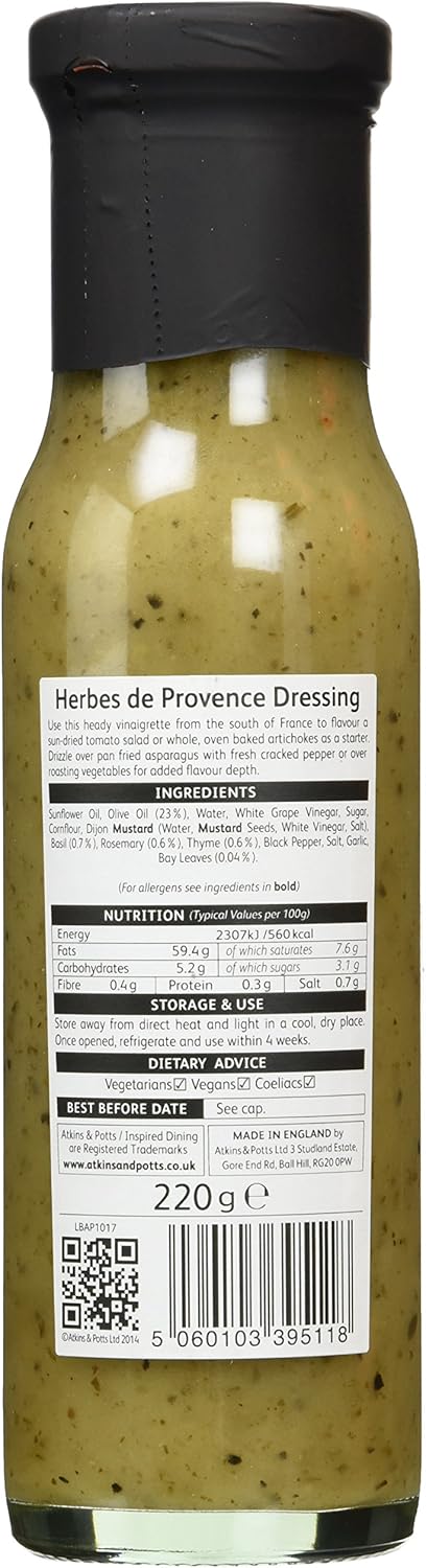 Atkins & Potts Herbes De Provence Dressing, 245 G