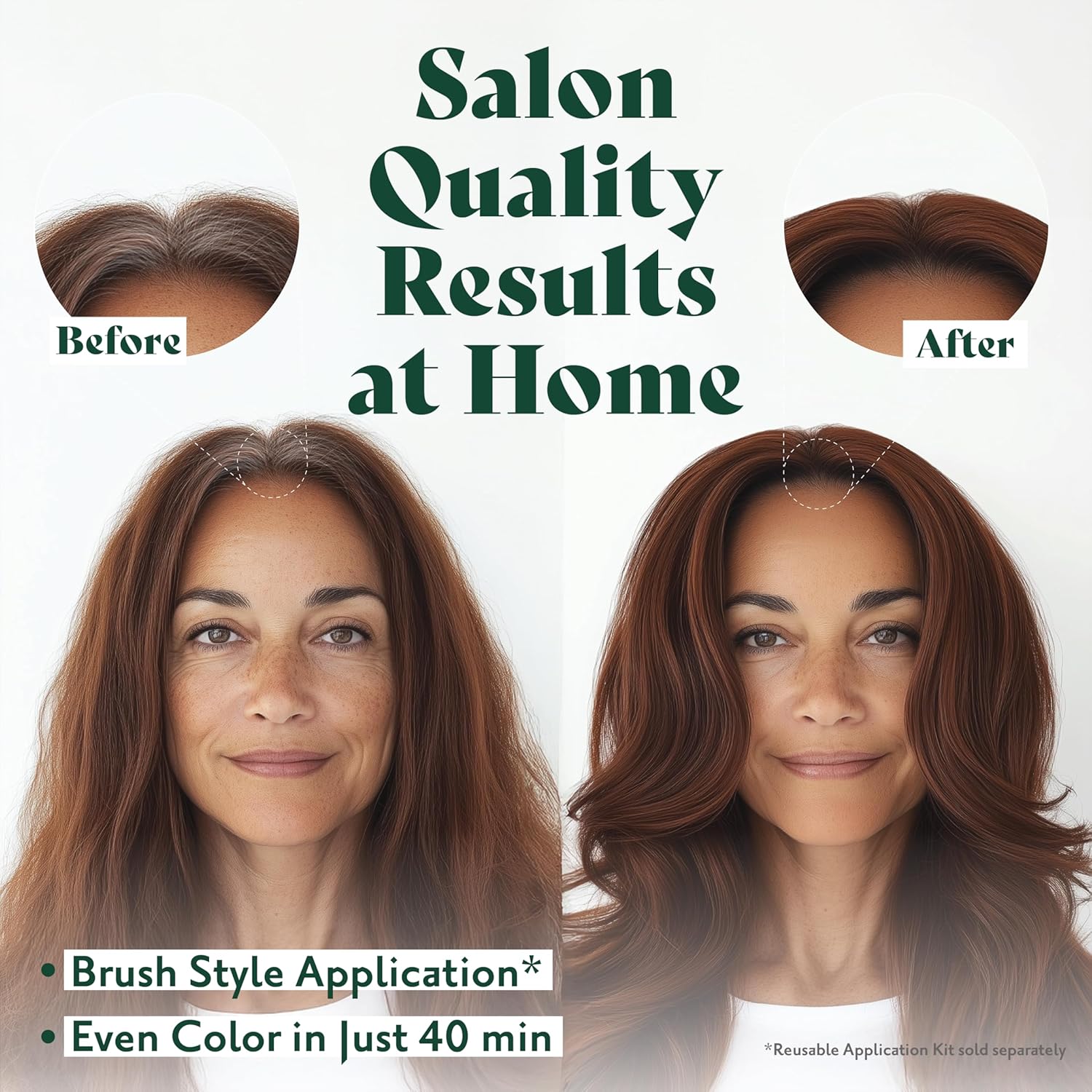 Herbatint Permanent Hair Dye For Women - 2N Brown - For Up To 100% Gray Coverage Of Resistant Gray Hair - Ammonia-Free, Alcohol-Free & Vegan - Salon Influenced Hair Color 5.75 Fl Oz : Chemical Hair Dyes : Beauty & Personal Care