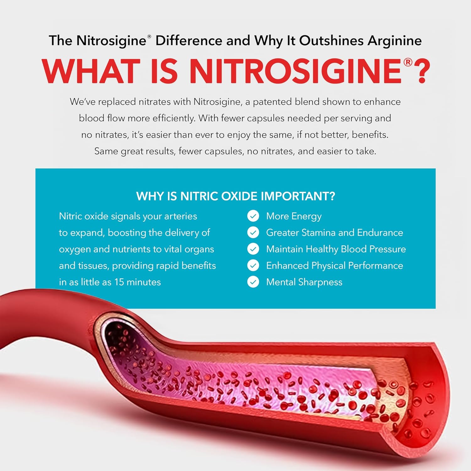 Juvenon Bloodflow-7 Nitric Oxide Supplement With Nitrosigine : Health & Household