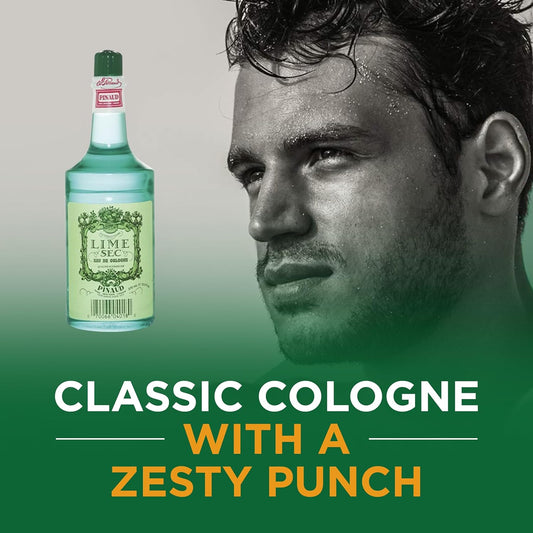 Clubman Pinaud Lime Sec Eau De Cologne, Refreshing Citrus Scent, 12.5 Fl Oz