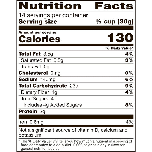 Chex Mix Snack Party Mix, Honey Nut, Family Size Sweet Salty Pub Mix, 15 Oz