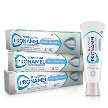 Sensodyne Pronamel Gentle Whitening Enamel Toothpaste For Sensitive Teeth - 4 Ounces (Pack Of 3)