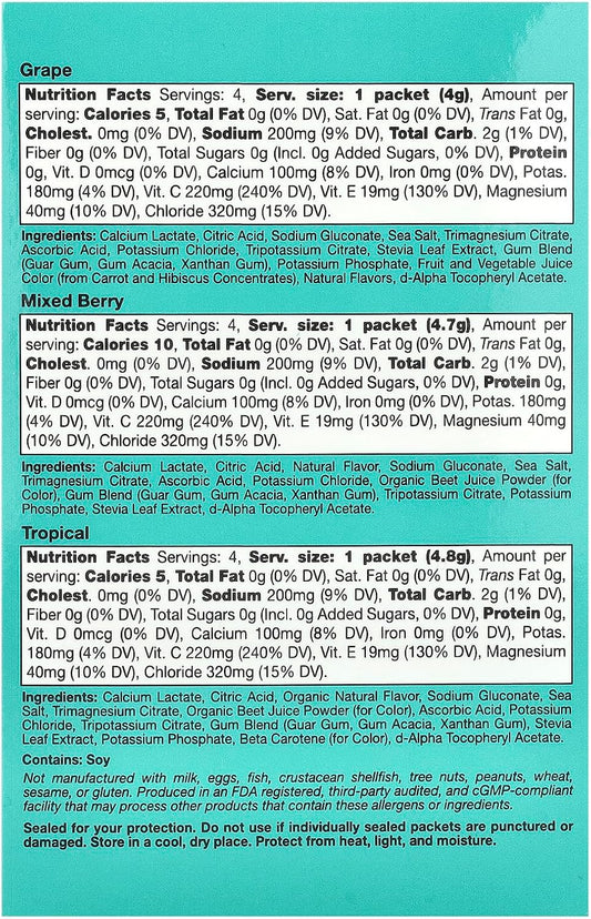 California Gold Nutrition Hydrationup, Electrolyte Drink Mix, Variety Pack, 20 Packets, 0.15 Oz (4.2 G) Each