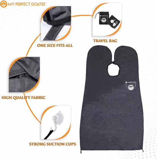 My Perfect Goatee®? - Beard Shavings Catcher And Cape - Eliminate Hair Shaving From Sink