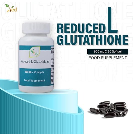 Ved Reduced L-Glutathione Supplement 600 Mg 90 Softgel Capsule