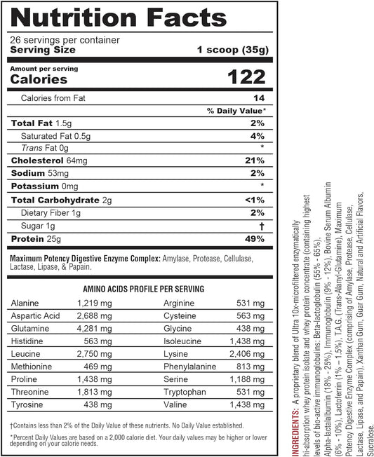 Metabolic Nutrition | Protizyme | 100% Whey Protein Powder | High Prot