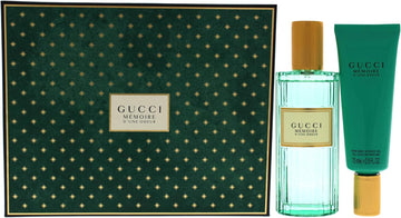 Gucci Memoire D'Une Odeur Set 1 X Eau De Parfum 100Ml Spray & 75Ml Shower Gel