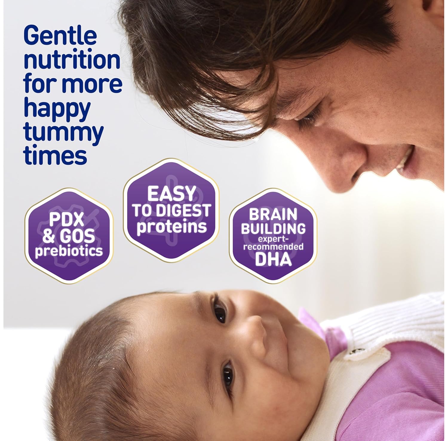 Enfamil Neuropro Gentlease Baby Formula, Brain Building Dha, Humo6 Immune Blend, Designed To Reduce Fussiness, Crying, Gas & Spit-Up In 24 Hrs, Has Prebiotics To Promote Softer Stools, Reusable Tub, 19.5 Oz