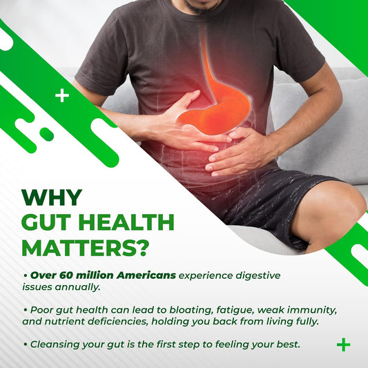 30-Day Gut Cleanse With Berberine And Senna, Cinnamon, Psyllium, Flaxseed, Aloe Vera– Supports Gut Health, Healthy Metabolism – 150 Capsules – Made In The Usa