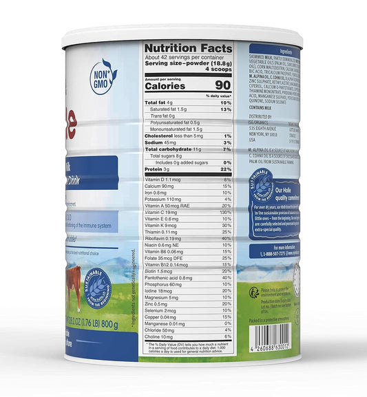 Holle Organic Cow Milk Toddler Drink, 28.2 Oz