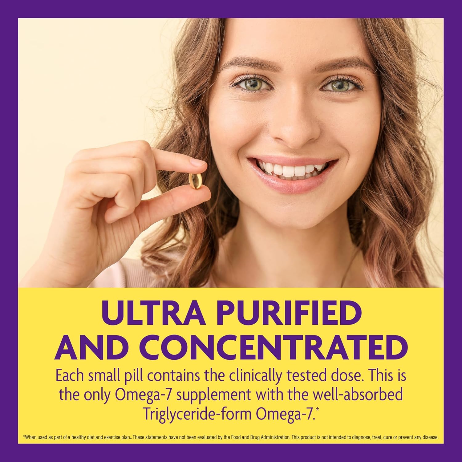 Innovixlabs Purified Omega 7 Supplement - 210 Mg Omega-7 Palmitoleic Acid, Fish Oil For Metabolism & Triglyceride Support, Essential Fatty Acids, Ifos Approved, 30 Softgels : Health & Household