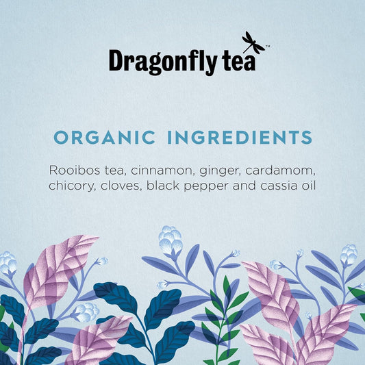 Dragonfly Cape Malay Rooibos Chai Organic 20 Teabags (Pack Of 4, Total 80 Teabags)