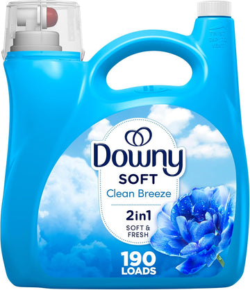 Downy Fabric Softener Liquid, Clean Breeze Scent, 140 Fl Oz, 190 Loads