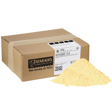 Zatarain'S Seasoned Fish Fri, 25 Lb - One 25 Pound Box Of Fish Fry Seasoning Mix, Best For Breading Seafood Or Vegetables For A Zesty Twist