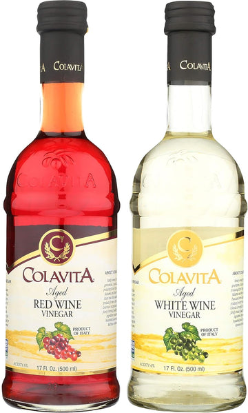 Colavita Special Aged Wine Vinegar, Red/White, 34 Oz,17 Fl Oz (Pack Of 2)
