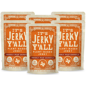 It'S Jerky Y'All Plant Based Jerky Chipotle | Beyond Tender And Tasty Vegan Snacks | Non-Gmo, Gluten Free, Vegetarian (6 Pack)