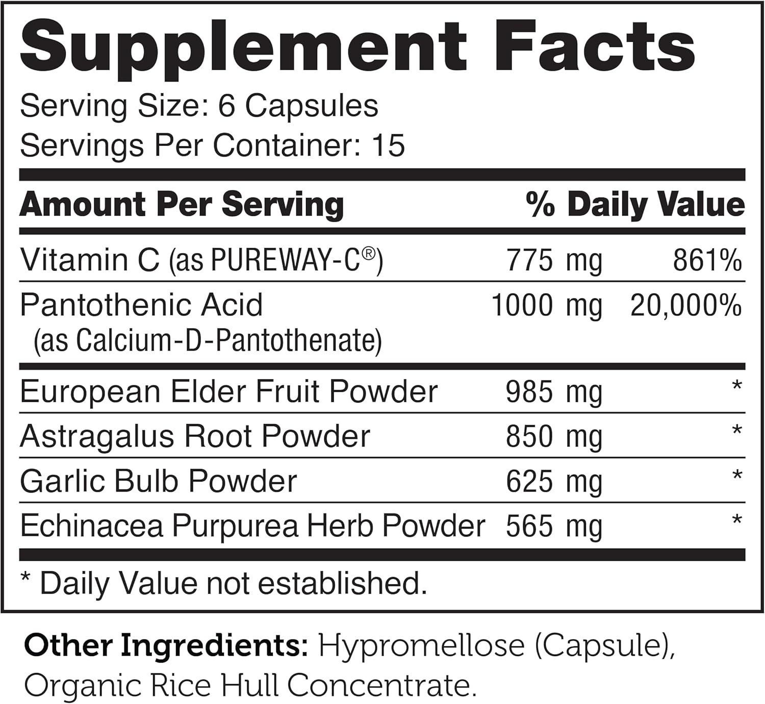 Zahler Immunabreve, Powerful Immune System Support, Contains Vitamin C Pantothenic Acid Echinacea And More, Certified Kosher (180 Capsules) : Health & Household