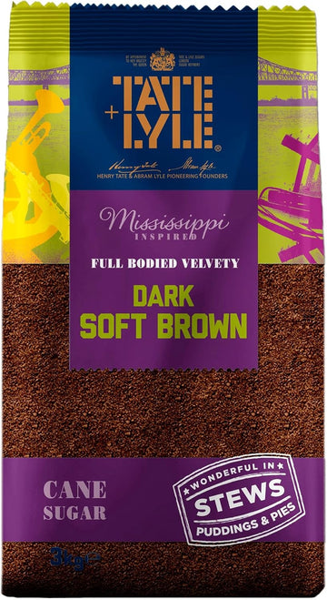 Tate & Lyle Dark Soft Brown Sugar - Pack Size = 1x3kg : Amazon.co.uk: Grocery