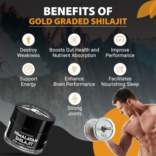 Pure Himalayan Shilajit Resin 45 Days Sun Dried & Gold Graded Shilajit Above 17000Ft 15Gram Purified & Organic, 85 Plus Natural Essential Minerals, Rich In Fulvic Acid And Humic Acid