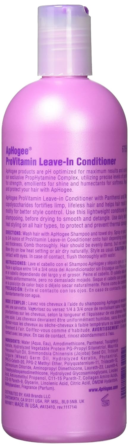 Aphogee Provitamin Leave-In Conditioner 16Oz