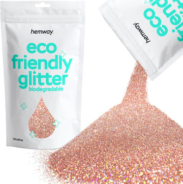 Hemway Eco Friendly Biodegradable Glitter 100G / 3.5Oz Bio Cosmetic Safe Sparkle Vegan For Face, Eyeshadow, Body, Hair, Nail And Festival Makeup, Craft - Chunky (1/40" 0.025" 0.6Mm) - Purple