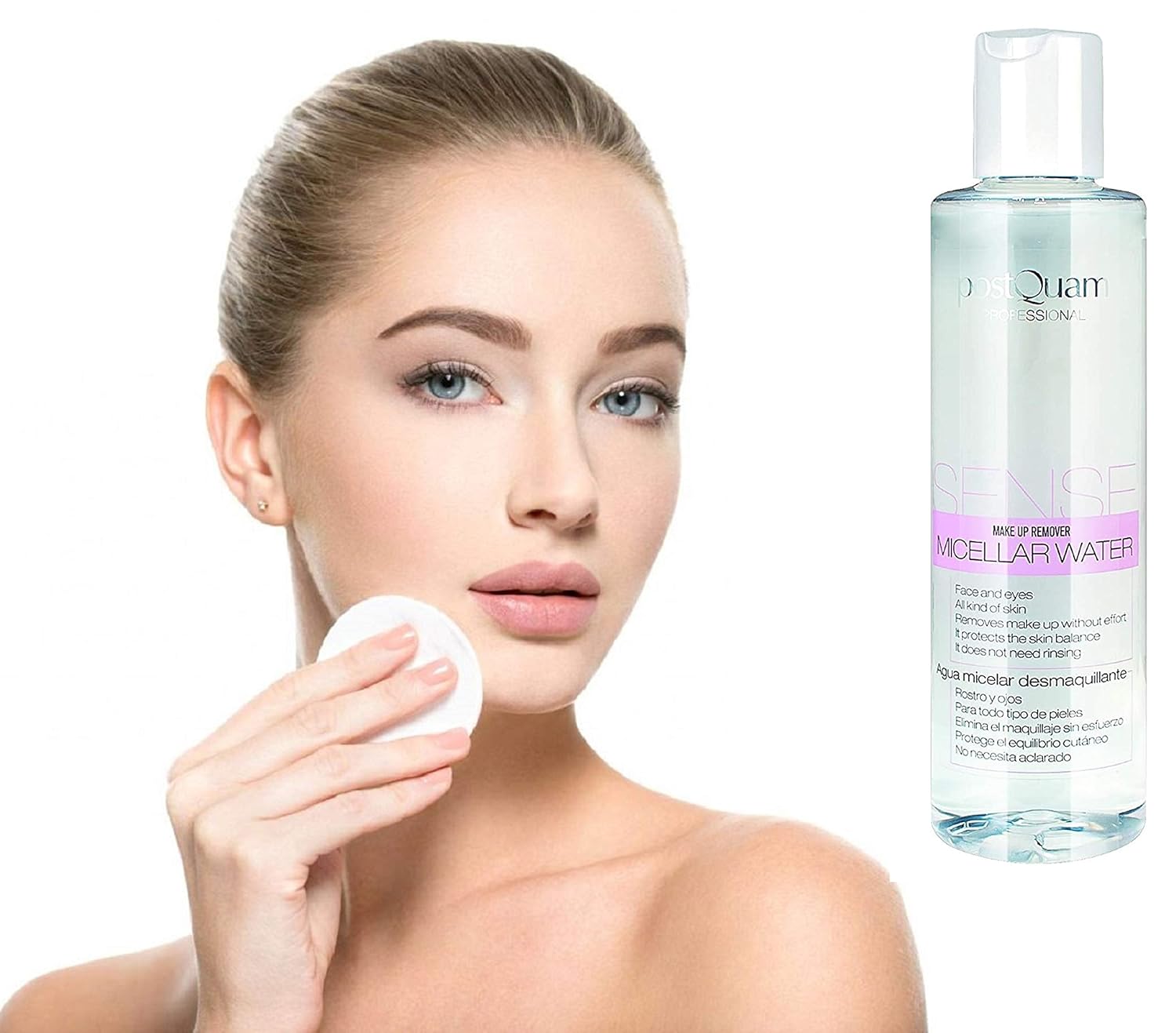 Postquam Professional Sense Cleansing Facial Micellar Water 200Ml - Provides An Immediate Sense Of Comfort - Fresh Lotion For Cleansing And Removing Make-Up Residue β Skin Moisturizer : Beauty & Personal Care