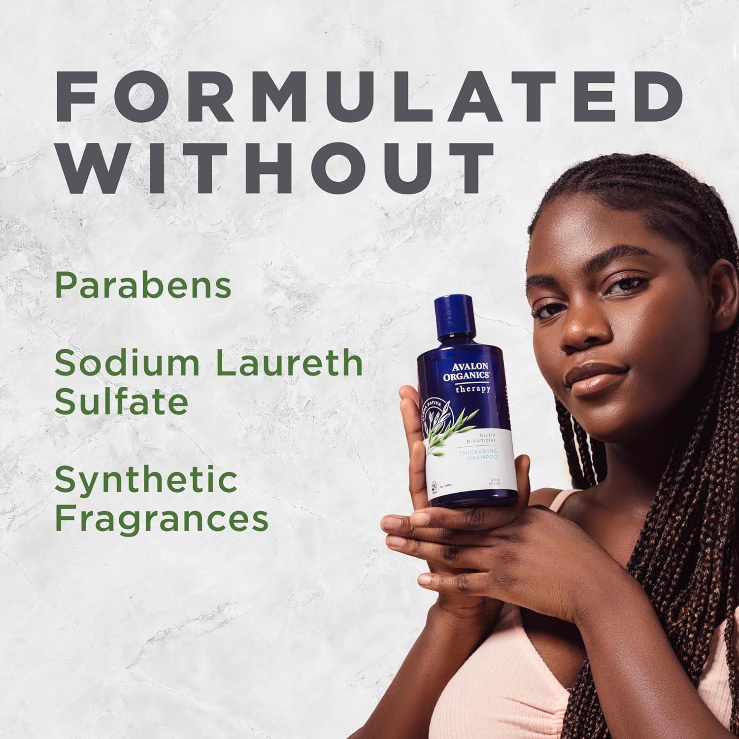 Avalon Organics Therapy Biotin B-Complex Thickening Shampoo, For an Energized Scalp and Thicker, Fuller-Looking Hair, 32 Fluid Ounces : Hair Shampoos : Beauty & Personal Care