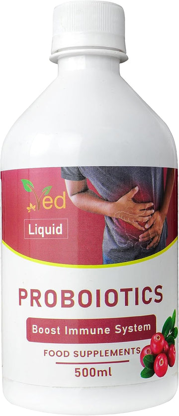 Ved Probiotics & Enzymes 500 Ml Liquid - Fermented High Strength Food Supplement With Vitamin C