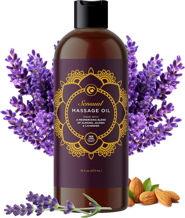 Aromatherapy Sensual Massage Oil For Couples - Relaxing Full Body Mass