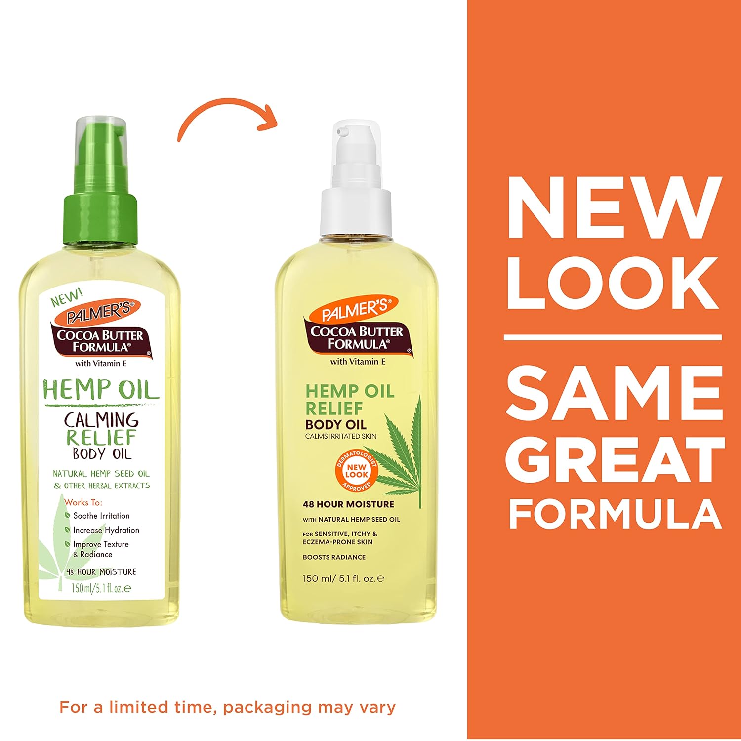 Palmer's Cocoa Butter Formula Hemp Oil Calming Relief Body Oil, 5.1 Ounces : Beauty & Personal Care