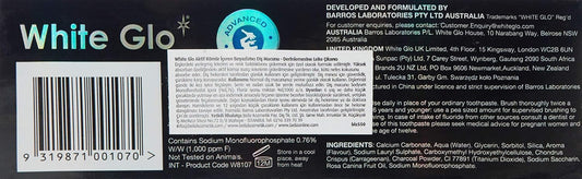 White Glo Charcoal Deep Stain Remover Toothpaste, 100Ml