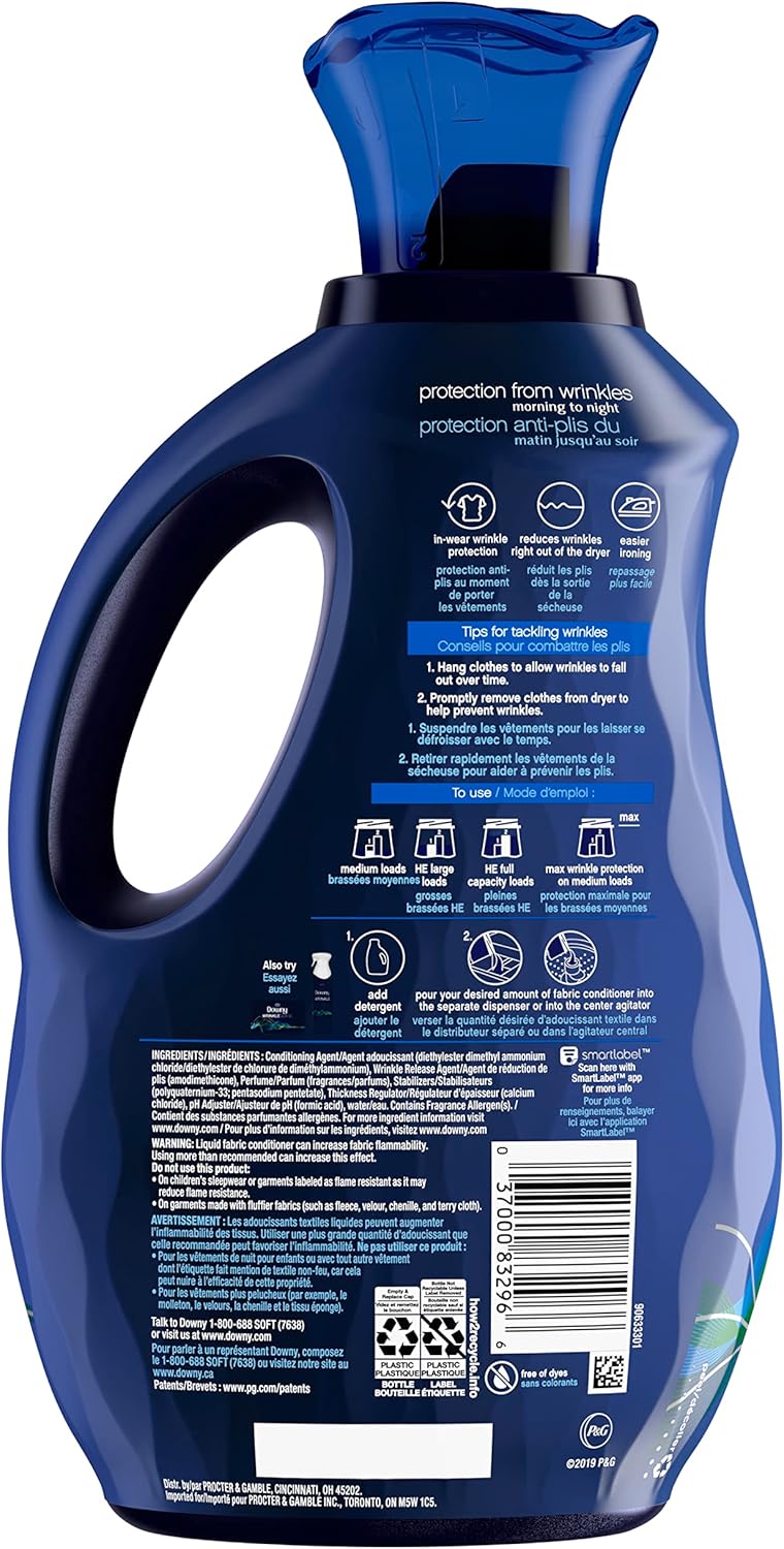 Downy Liquid Fabric Softener, Fresh Scent, 2 Pack (192 Loads)
