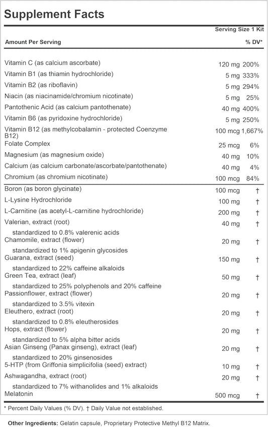 Andrew Lessman A.M. Activator And P.M. Relaxation Kit 30 Capsules Of Each - A.M. Activator Promotes Energy And Fat Metabolism While P.M. Relaxation Encourages A Restful Night'S Sleep