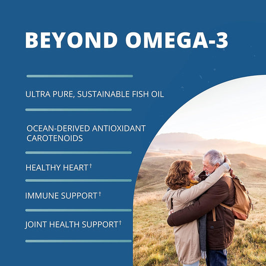 Garden Of Life Ultra Pure Epa/Dha Omega 3 Fish Oil - Oceans 3 Beyond Omega 3 Supplement With Antioxidants, 60 Softgels