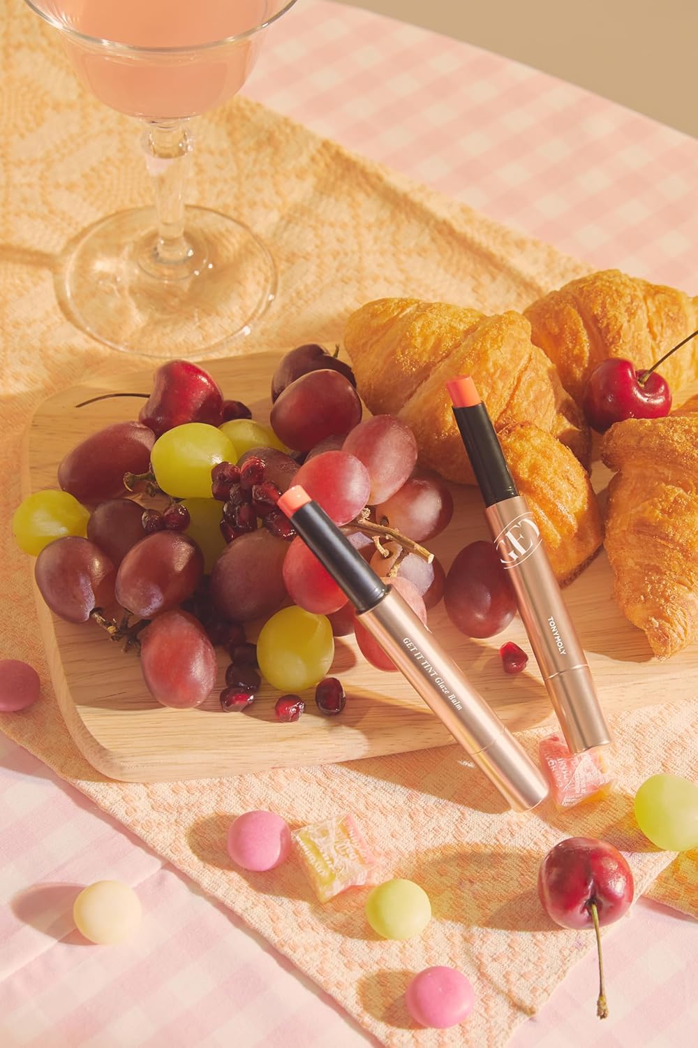 Tonymoly Get It Tint Glaze Balm, Hydrating & Plumping Tinted Lip Balm, Glow Lip Gloss With Glossy Finish, Korean Lip Crayon, Sparkling Coral