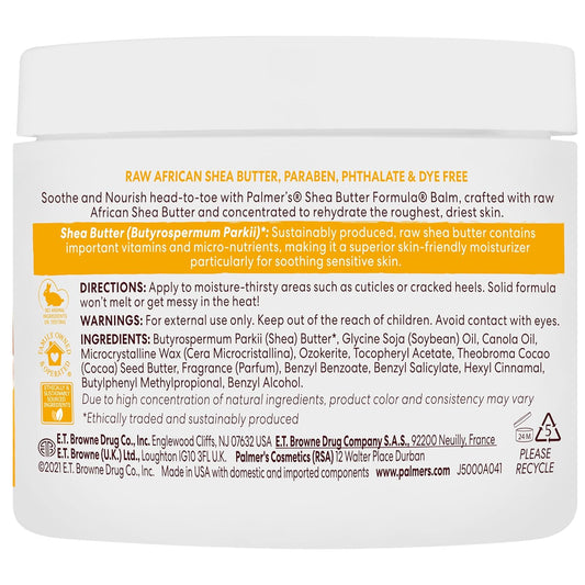 Palmer's Shea Formula Raw Shea Balm with Vitamin E, 3.5 Ounces