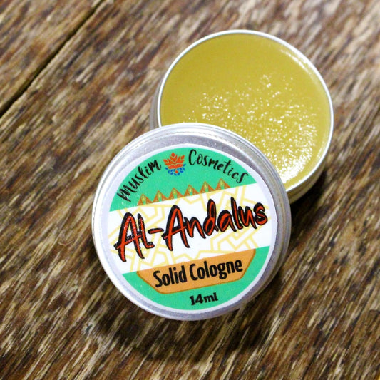 Agarwood Oil Solid Cologne | Andalusian Oud | Incense | Halal | Vegan | Made In Canada - Muslim Cosmetics - Al-Andalus 0.5Oz / 14Ml : Beauty & Personal Care