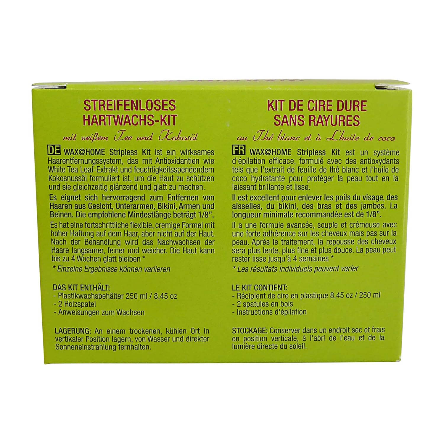 Wax At Home Microwavable White Tea Cream Stripless Wax Kit 8.45 Ounces By Wax Necessities Waxness : Beauty & Personal Care