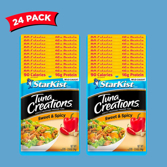 Starkist Tuna Creations, Sweet And Spicy, 2.6 Oz, Pack Of 24